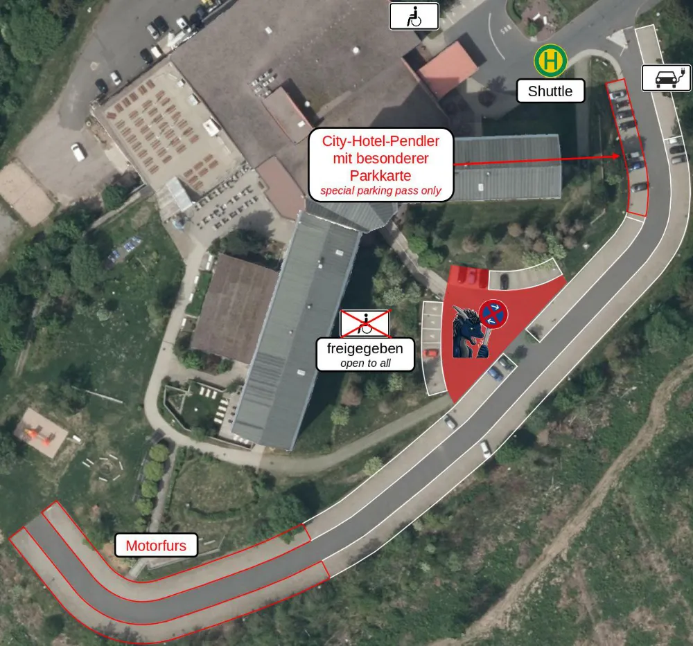 Parkplatzplan am Ringberg Hotel