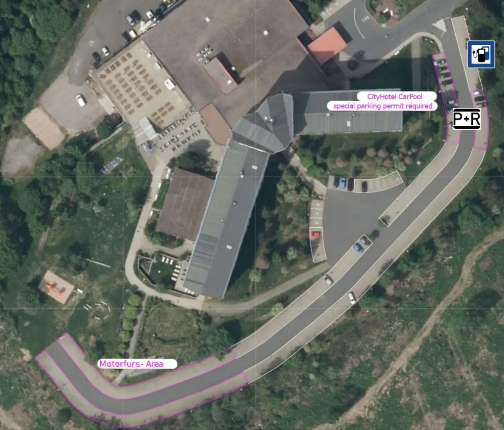 Parking map at the Ringberg Hotel